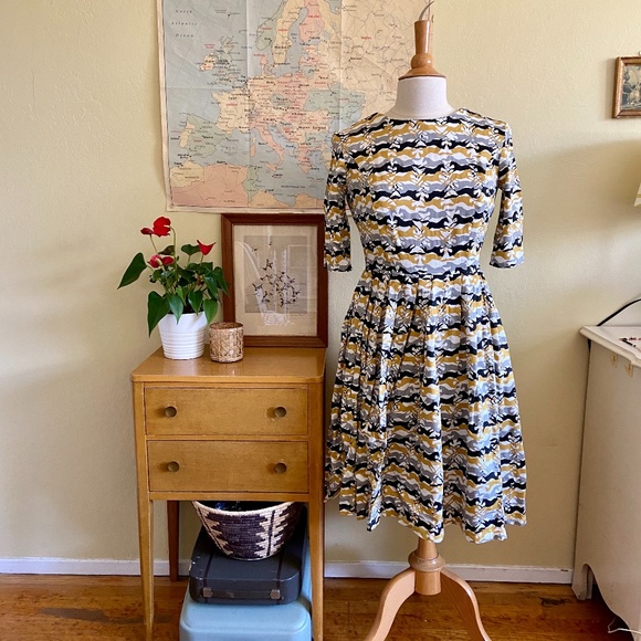Modcloth Dresses & Skirts - Won't You Be My Neigh-bor Dress by People Tree